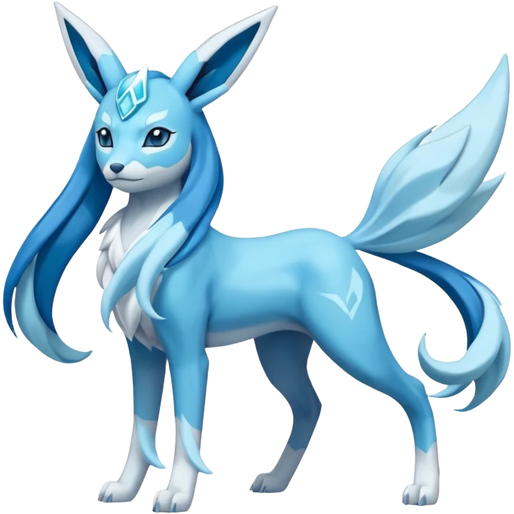 Suicune-Glaceon-Amaura-Pokémon (full body) emoji