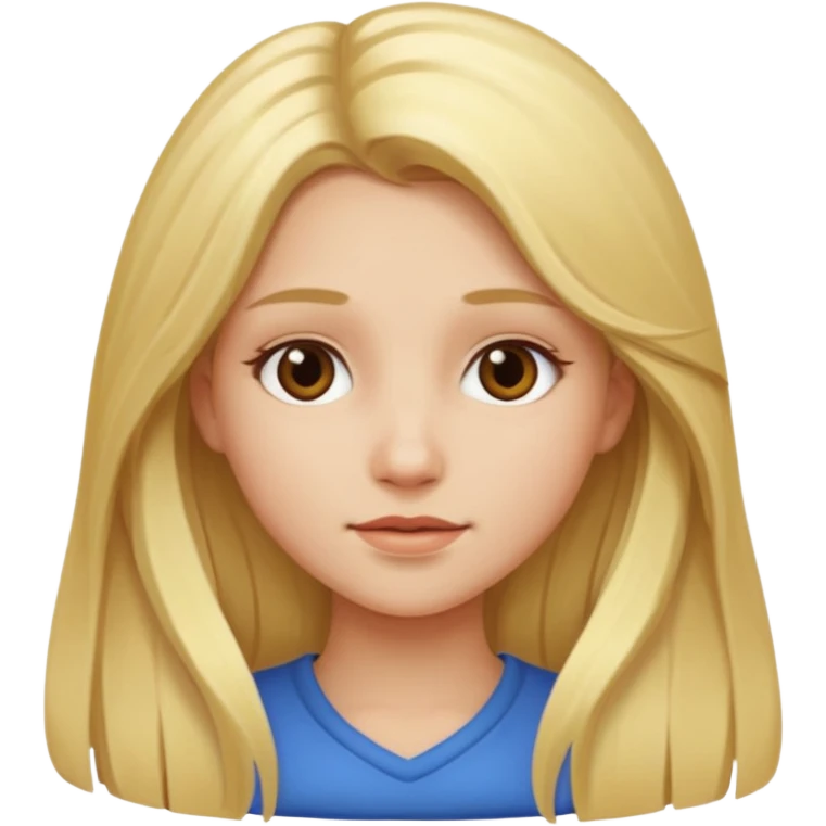 Girl with long blonde hair  emoji