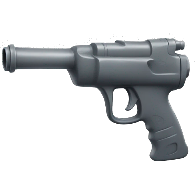 Water gun dark gray emoji