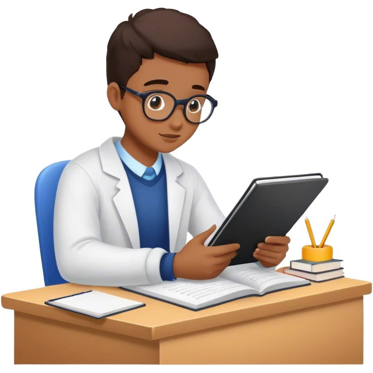 student studying for exam emoji