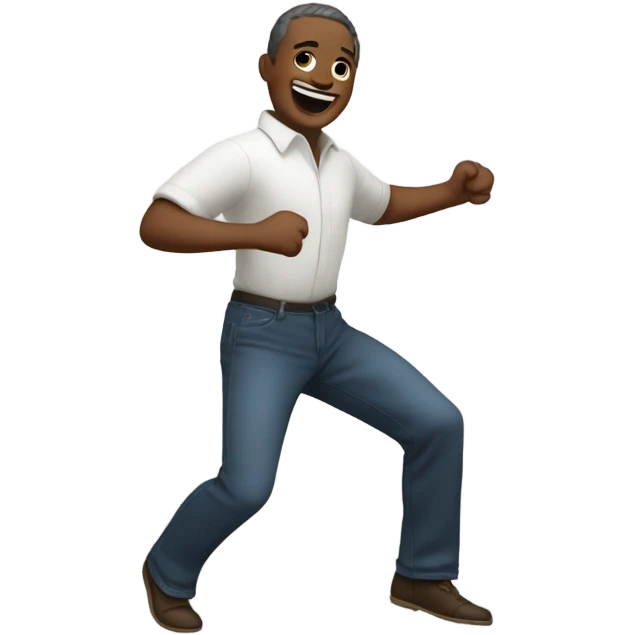 White man dancing emoji