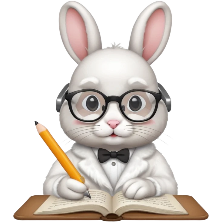 A rabbit doing Time-Intensive Manual Research emoji