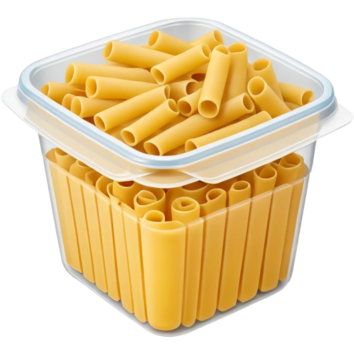 pasta in plastic container emoji