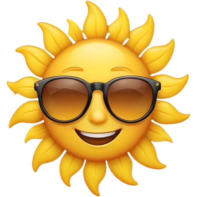 sun with sunglasses emoji
