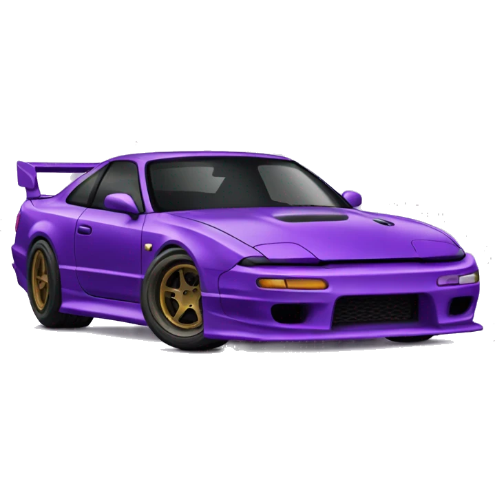 purple race car 240sx emoji