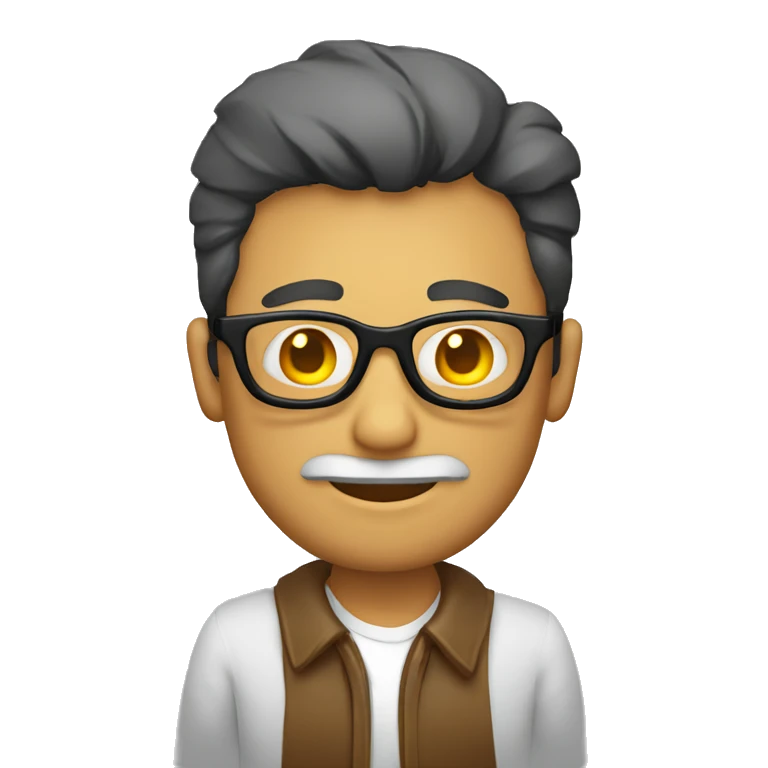 Hombre con gafas y pulgar arriba  emoji