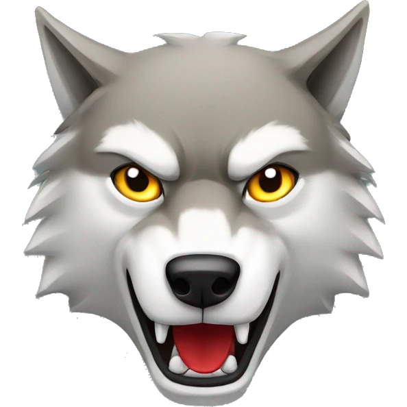 Poker angery wolf emoji