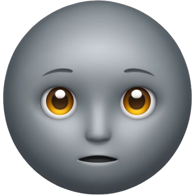 The figure  gray big shpere head with cylindrical  body  emoji