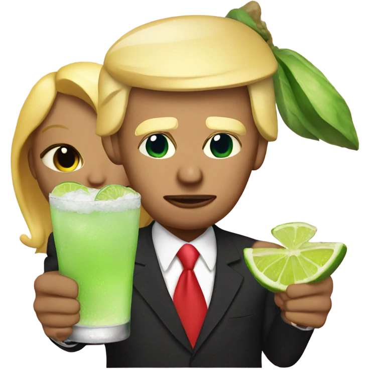 Donald trump with margarita emoji