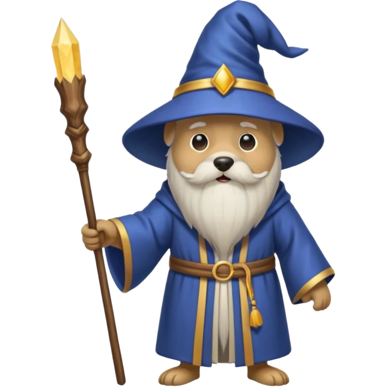 Dog wizard emoji