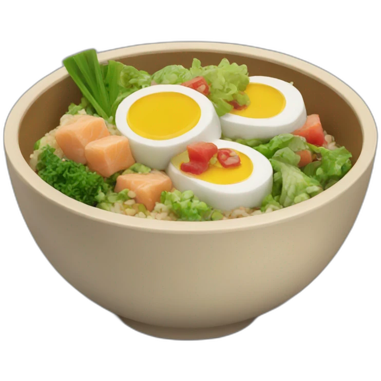 Poke bowl emoji