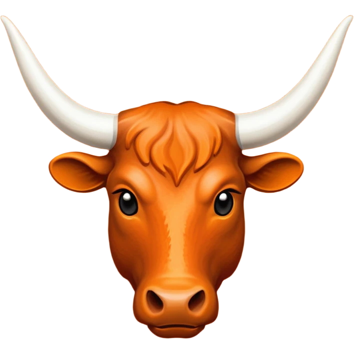 Texas longhorns logo all orange emoji