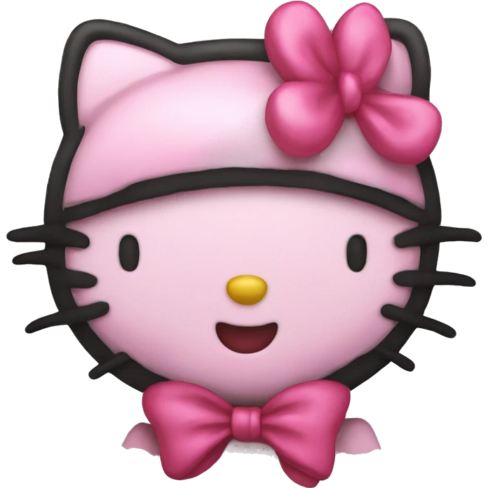 Hello kitty with bow emoji