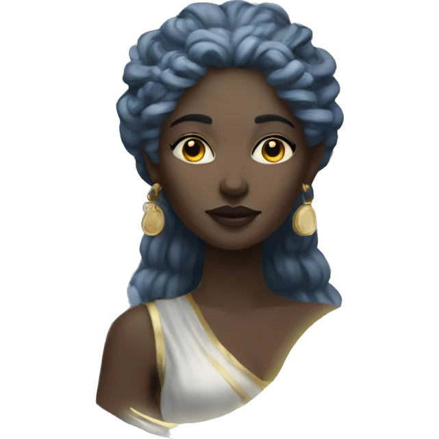 Moon goddess with the moon  emoji