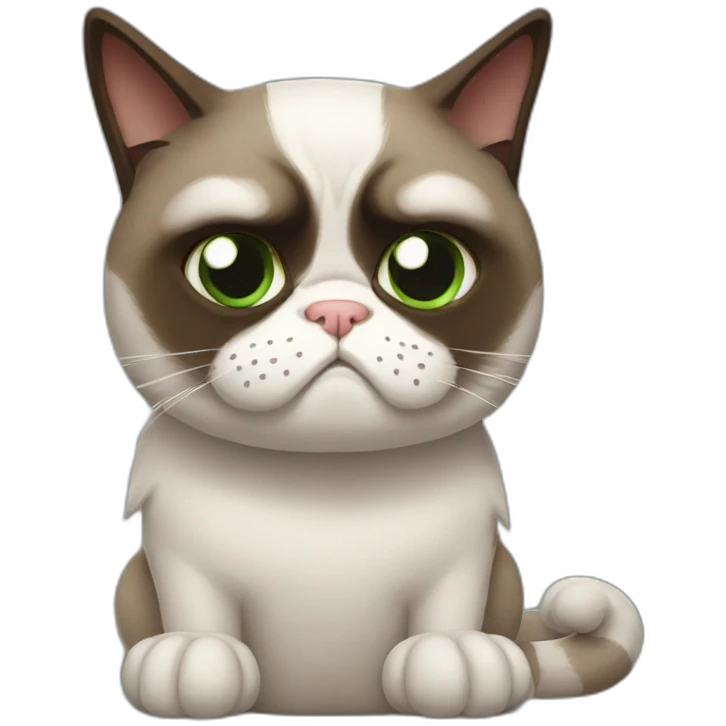 grumpy cat halloween emoji