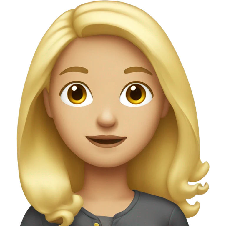 Blonde girl emoji