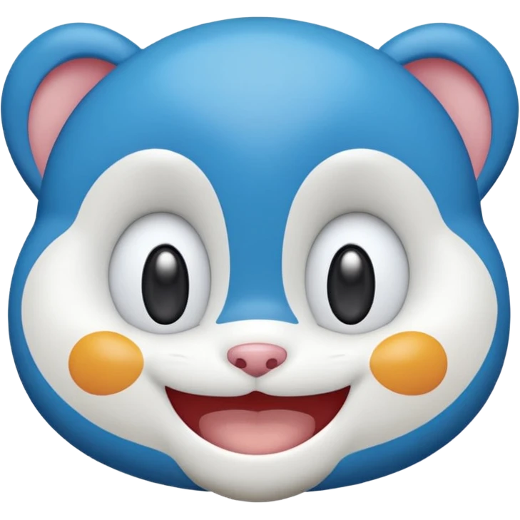 doremon cartoon real face emoji