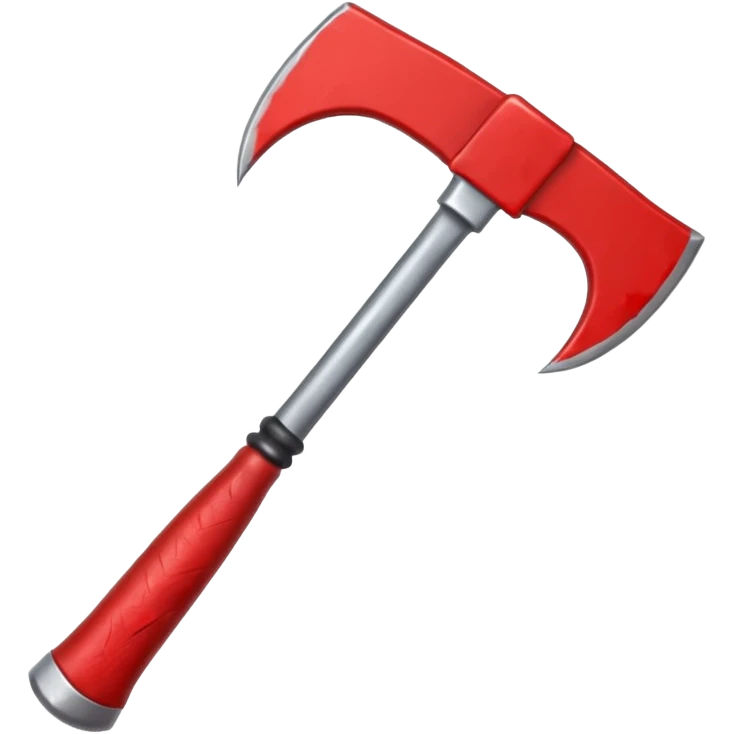 Blood axe, cartoon style, horror emoji, no background emoji