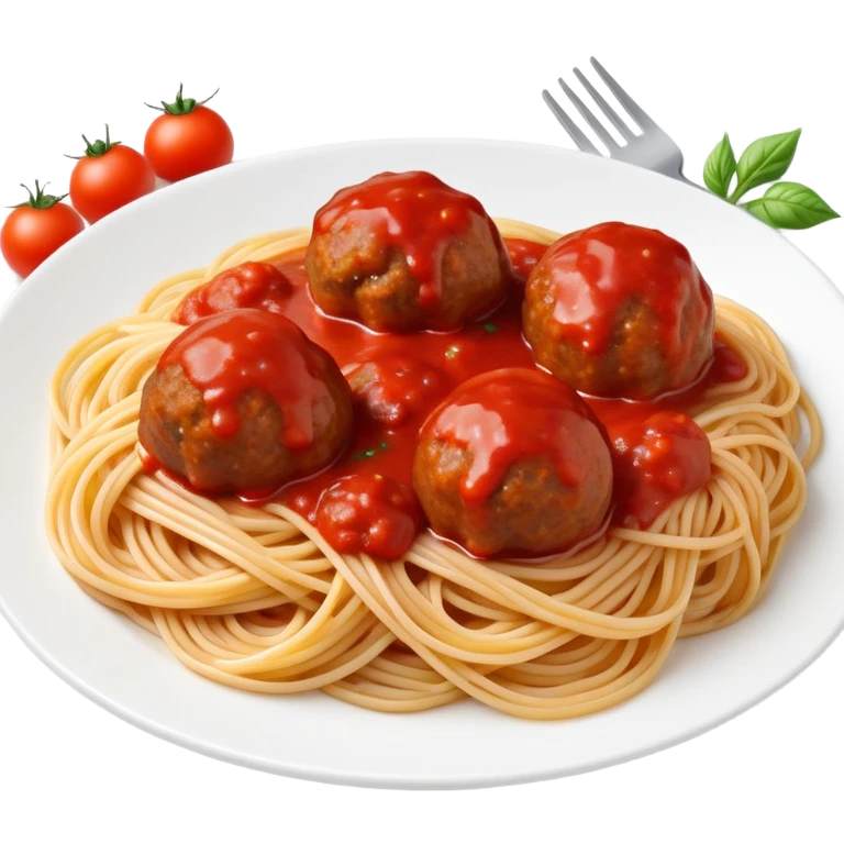 spaghetti with meatballs emoji