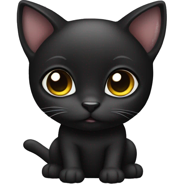 baby black cat emoji