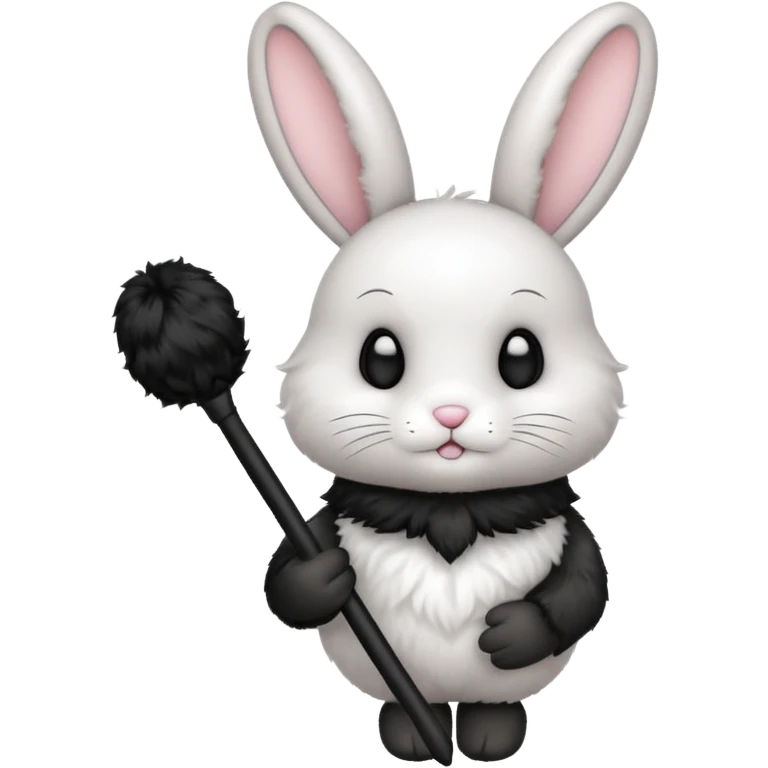 Bunny with black wand emoji