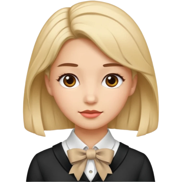 women with neckBow, different hair style . emoji