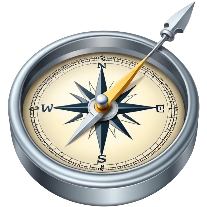 Compass with needle emoji
