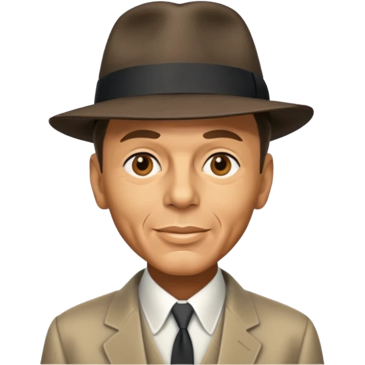 frank sinatra hat emoji