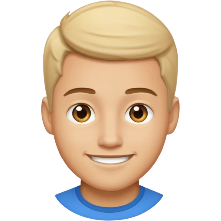 Handsome guy emoji like round IOS emoji more handsome emoji