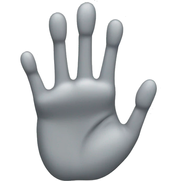 Light grey claw emoji