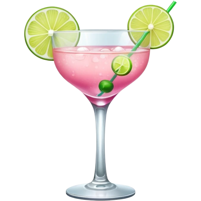 pink cocktail in a mini glass emoji