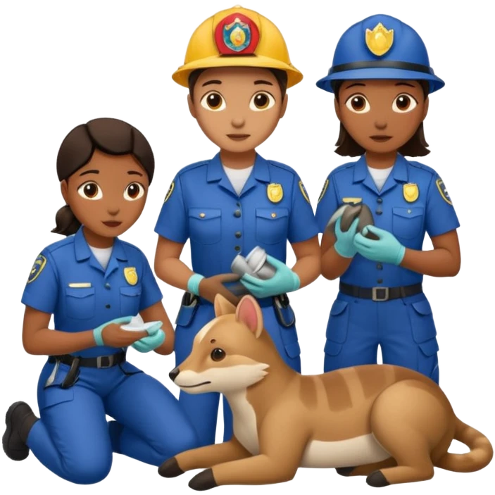 wildlife rescue workers emoji
