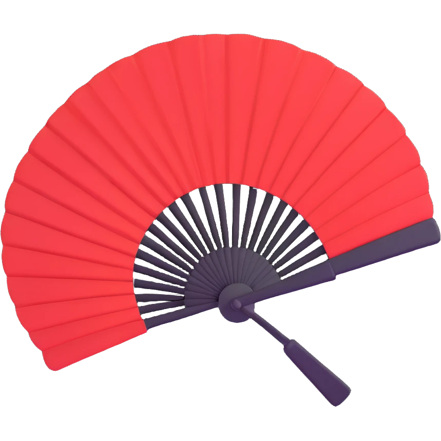 red fan emoji