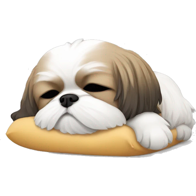 Shihtzu sleeping  emoji