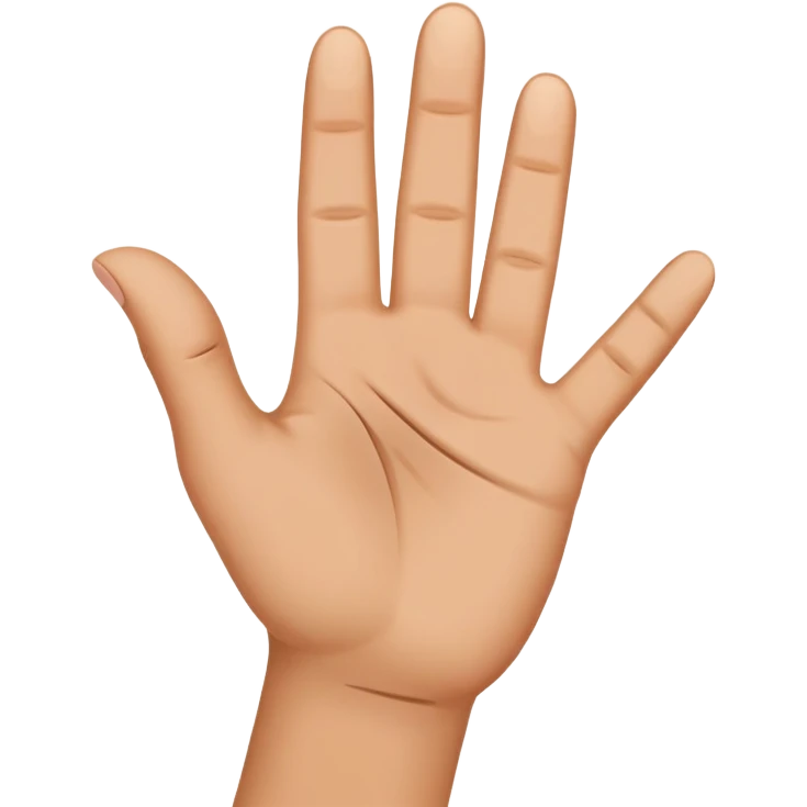 Goodbye in ASL emoji