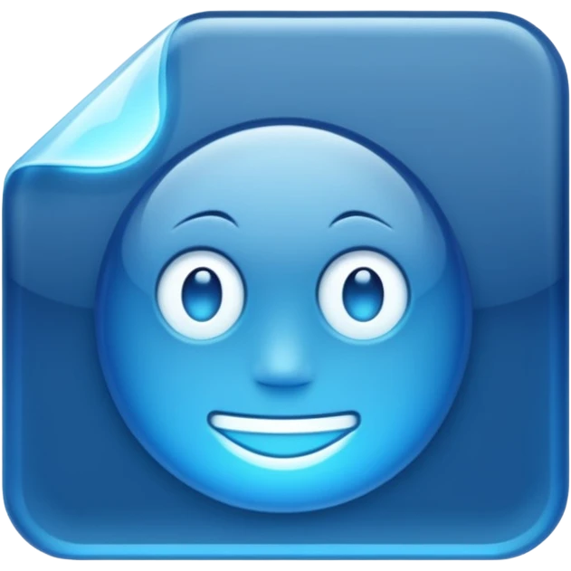 blue file scan emoji