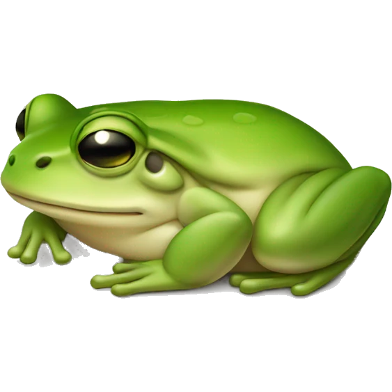 Frog sleeping  emoji