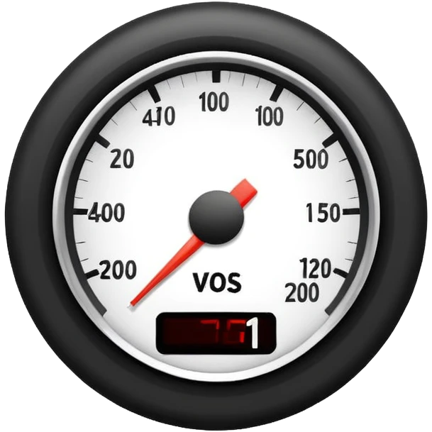 top half of simple speedometer icon for site navigation emoji