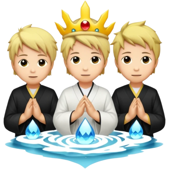 luzes japonesas roxas e ciano emoji