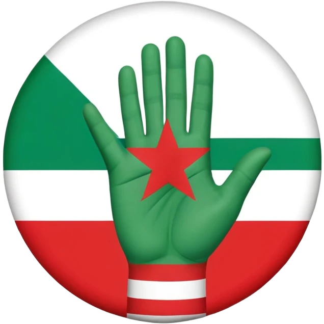flag of Abkhazia as a round icon emoji