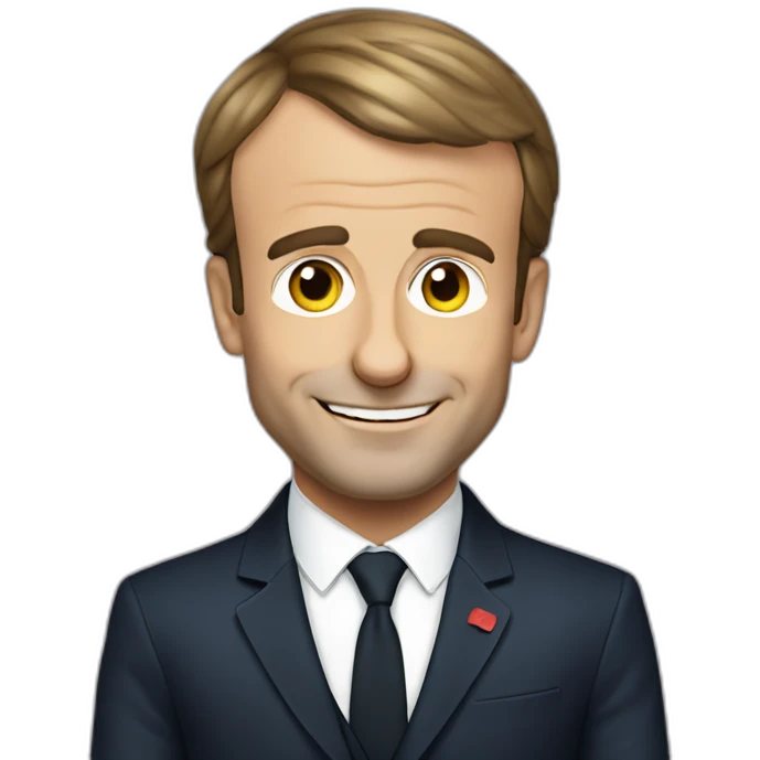 Emmanuel Macron Who makes a vlog emoji
