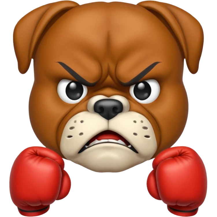 angry boxer  emoji