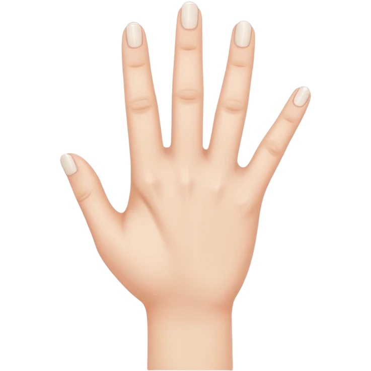 bent white girl arm with a two fingered hand emoji