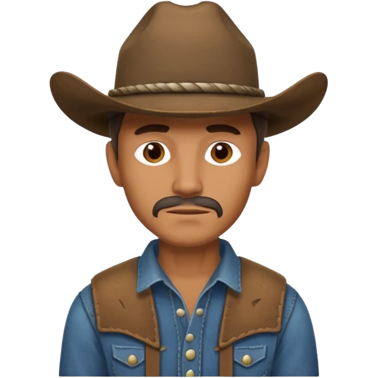 No hat cowboy emoji