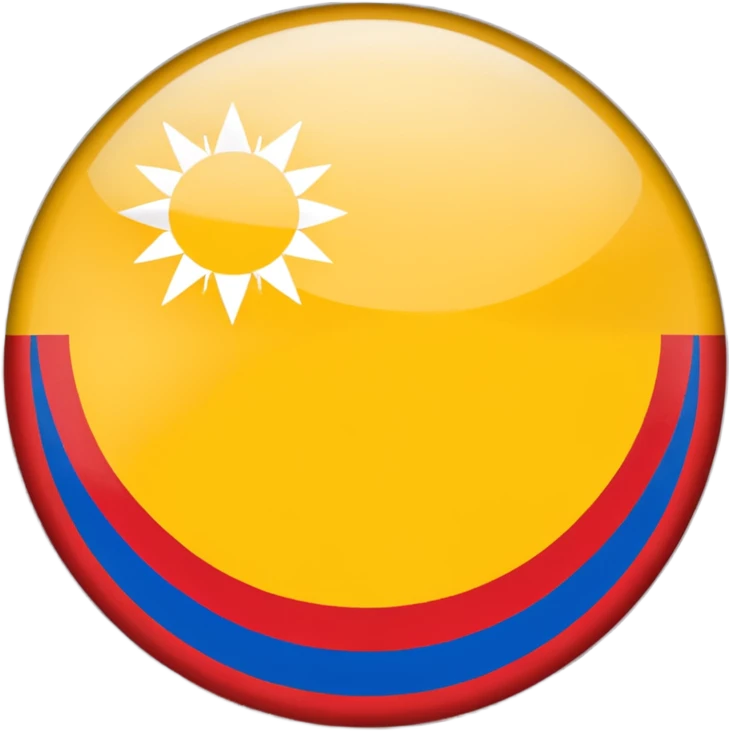 Bandera de colombia circular emoji