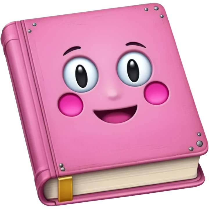 pink book emoji