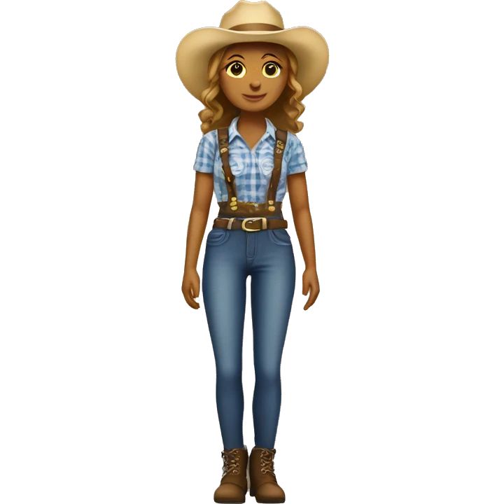 Country girl emoji