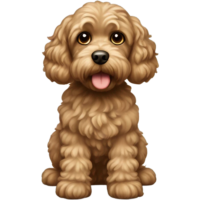 Light brown cockapoo emoji