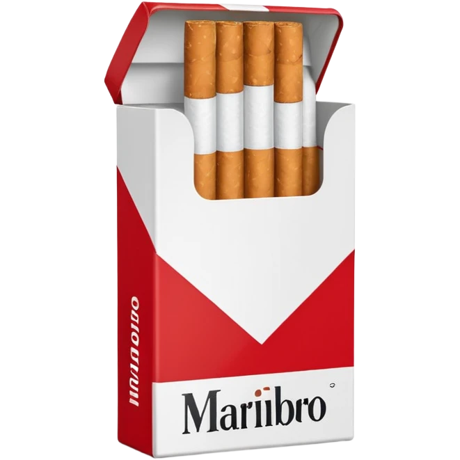 cigarette marlboro with the name Marlboro on the package
 emoji