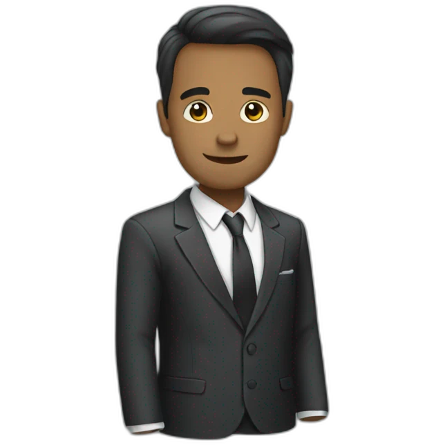 man in suit stop  emoji